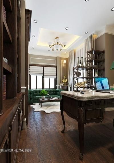 Bàn làm việc gỗ óc chó WT - 00019