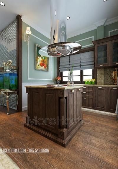 Tủ bếp gỗ óc chó MH0010