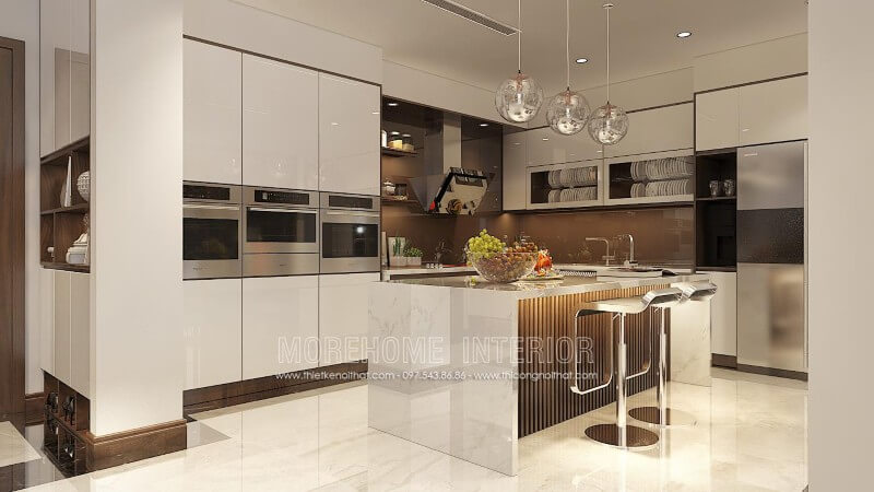 Thiết kế tủ bếp hiện đại tại Hải Phòng đẹp ấn tượng Thiết kế tủ bếp đẹp