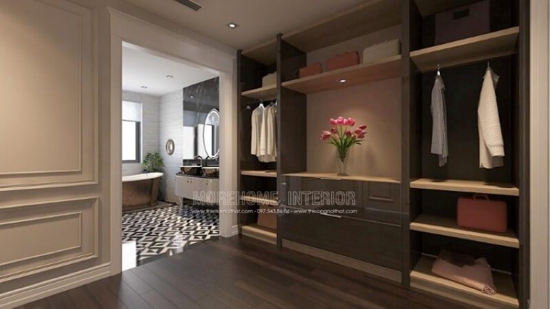 Thiết kế tủ quần áo âm tường phong cách hiện đại, nhẹ nhàng đã tiết kiệm được một khoản diện tích đáng kể cho ngôi nhà của bạn